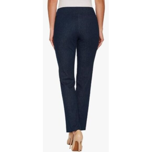 Krazy Larry Pull on Denim Pants Size 14 Style P607 Stretch Stretch Leg NWT Jean - Picture 2 of 13